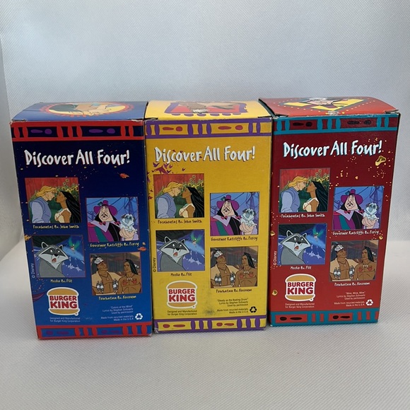 SOLD - Disney VTG 1994 Burger King Collector Cups Set of 3 - Picture 2 of 7